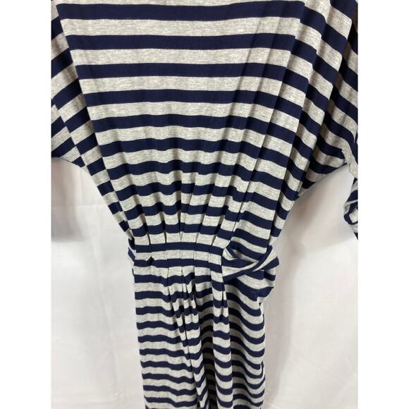 Vince Striped Tie Waist Mini Dress Size Medium - Picture 2 of 4